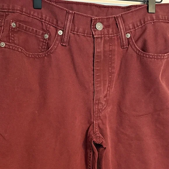 Levi’s 514 Maroon Denim Jeans - Picture 3 of 5